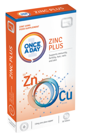 Quest OAD Zinc Plus Copper Tabs 30's - Zinc 15mg